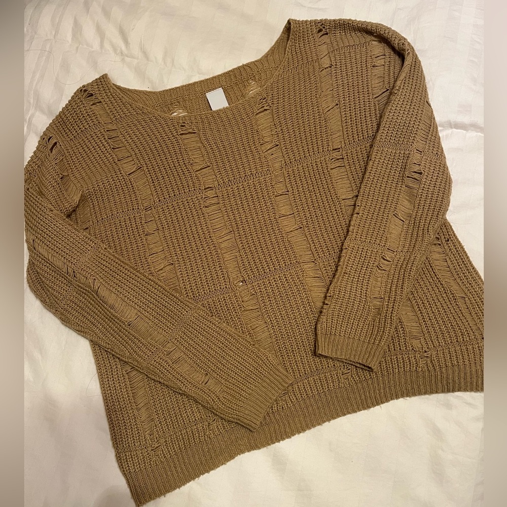 Swell Tan Knit Sweater
